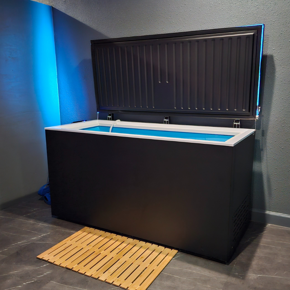 Matte Black Hardtop Commercial Cold Plunge System