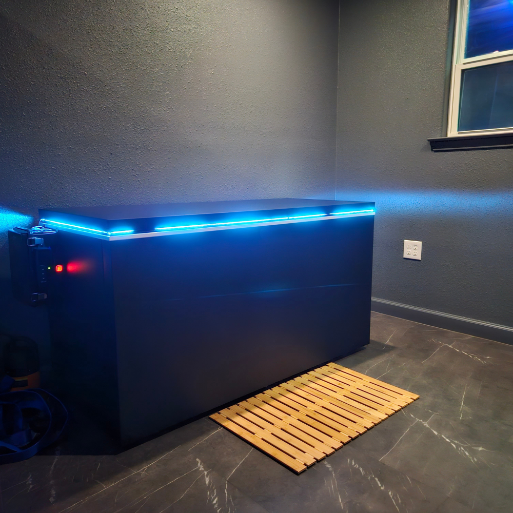Matte Black Hardtop Commercial Cold Plunge System