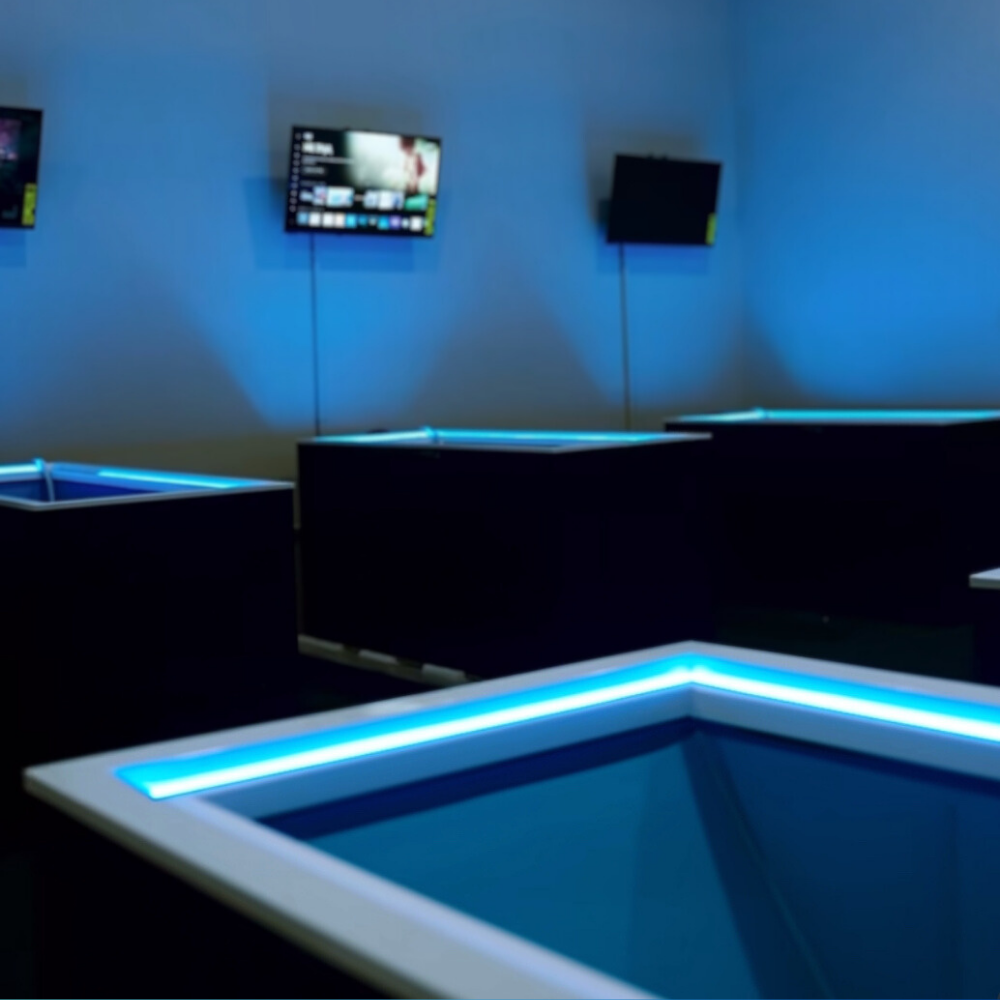 Matte Black Softtop Commercial Cold Plunge System