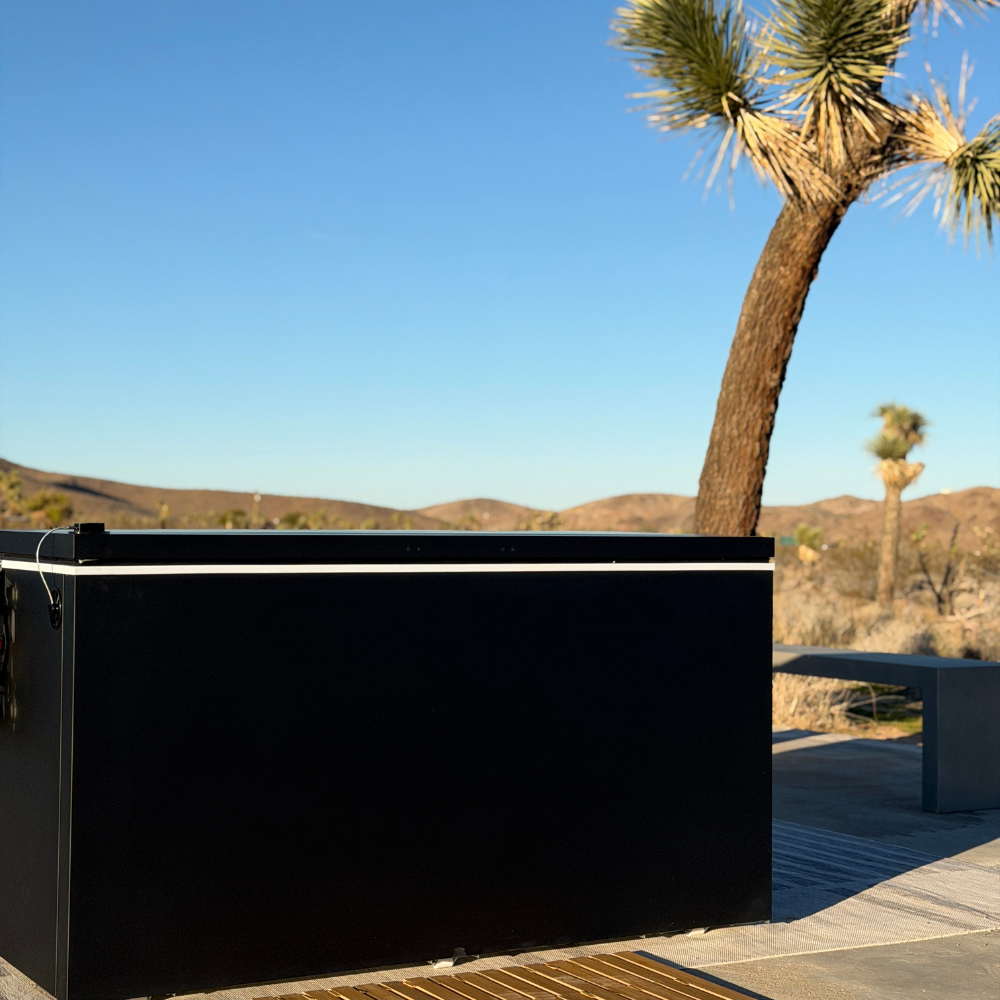 Matte Black Hardtop Residential Cold Plunge